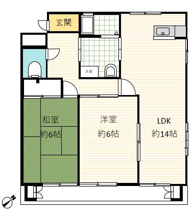 EUFORIA(2LDK/3階)の間取り写真