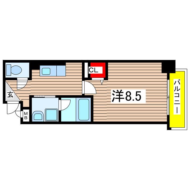 プラネット46(1K/3階)の間取り写真
