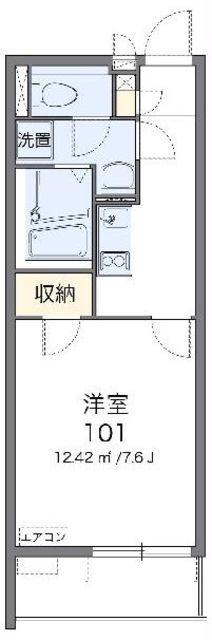 クレイノエグランティ(1K/3階)の間取り写真