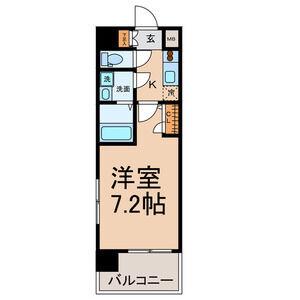 UURコート名古屋名駅(1K/11階)の間取り写真