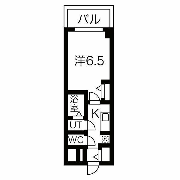 ファステート名古屋駅前ドリーム(1K/5階)の間取り写真