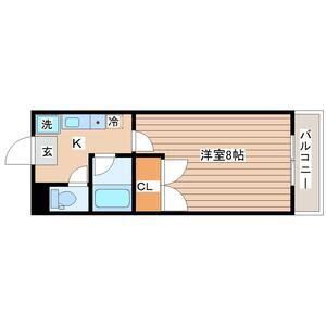 シティビル仙台(1K/4階)の間取り写真
