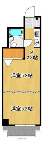 メゾンドリーム(ワンルーム/4階)の間取り写真
