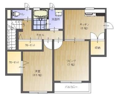 エクセル中小路(2SDK/2階)の間取り写真