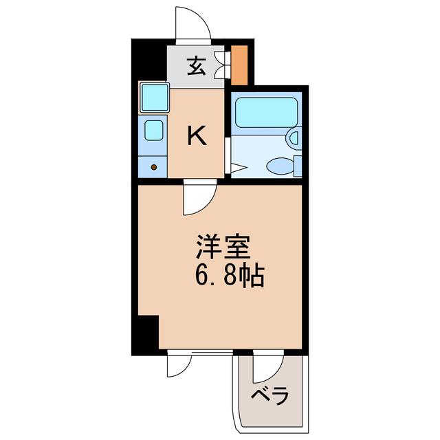 ライオンズマンション丸の内第5(1K/13階)の間取り写真