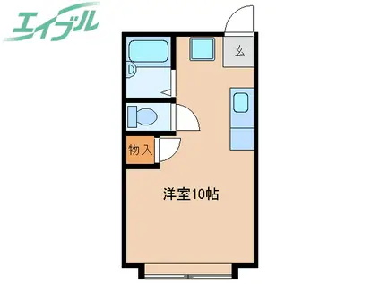 コーポ大翔(ワンルーム/3階)の間取り写真