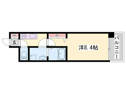 アルティザ(1K/3階)の間取り写真