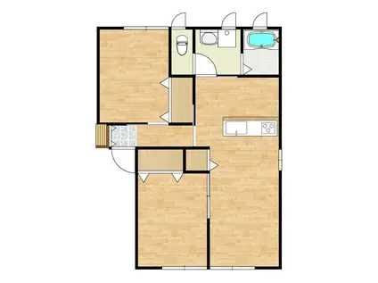 EKハイツ(2LDK/1階)の間取り写真