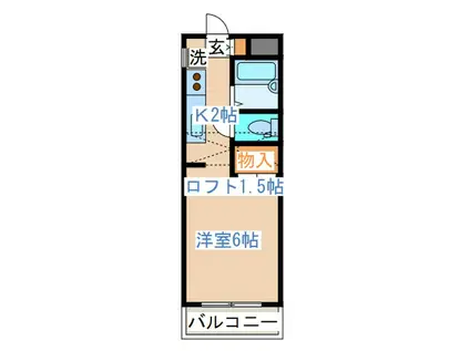 千代一番館(1K/3階)の間取り写真