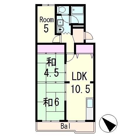 1ST.ヴァンサン館(3LDK/4階)の間取り写真