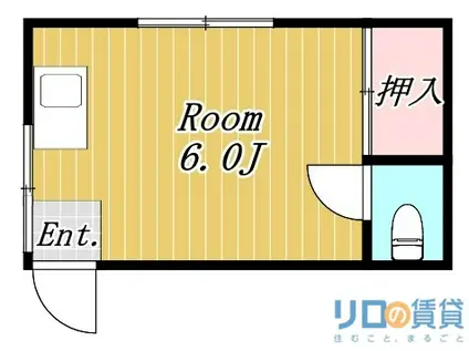 ハイツトキオ(ワンルーム/3階)の間取り写真