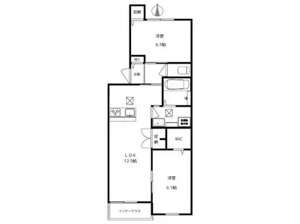 SIRIN KEDI シリンケディ(2LDK/1階)の間取り写真