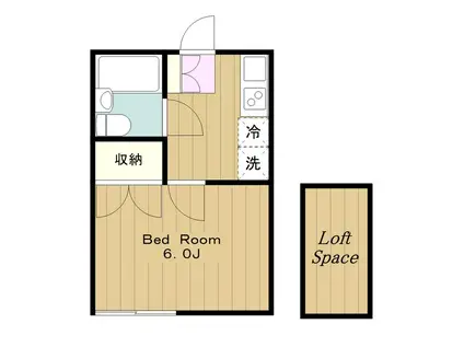 桜プレイス・アネックス(1K/2階)の間取り写真