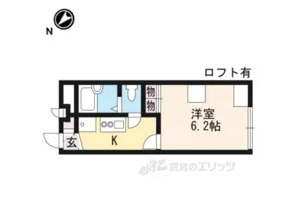 レオパレスMIYA(1K/2階)の間取り写真