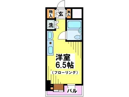 グレース仙川(ワンルーム/2階)の間取り写真