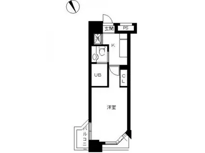 スカイコート新宿壱番館(1K/5階)の間取り写真