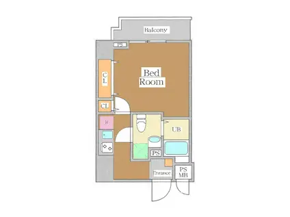 DOLCE VITA 浅草橋(1K/12階)の間取り写真