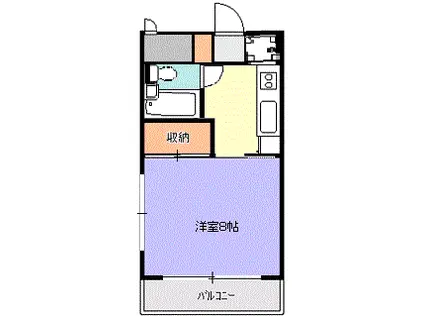 シンガポールガーデン(1K/3階)の間取り写真