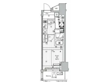 SYFORME GAKUSHUINSHITA(1K/2階)の間取り写真