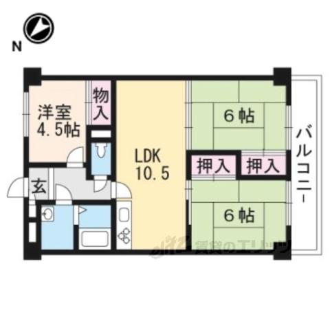 ヴィラセンチュリー21(3LDK/4階)の間取り写真