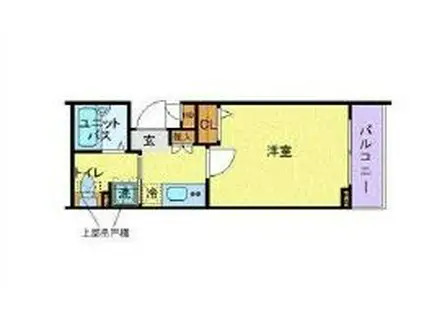 トーシンフェニックス牛込神楽坂(1K/3階)の間取り写真