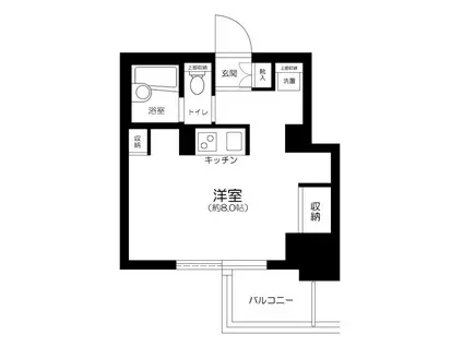 Dクラディアイヴァン初台(ワンルーム/5階)の間取り写真
