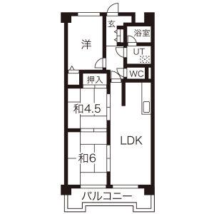 グランドハイリス上社(3LDK/2階)の間取り写真