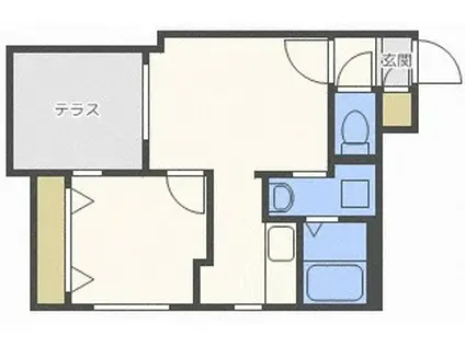 ブランノワールW18.EXE(1LDK/1階)の間取り写真