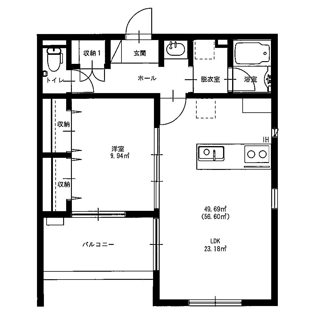 CULMINE(1LDK/2階)の間取り写真