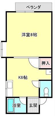サンライフ高浜(1DK/1階)の間取り写真