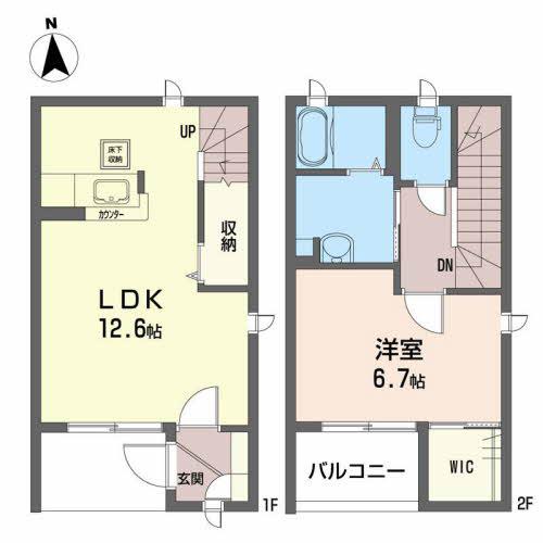 シャーメゾンN・I(1LDK/1階)の間取り写真