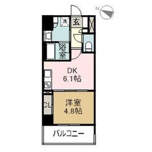 プレサンスロジェ名古屋駅GATEFRONT(1DK/12階)の間取り写真