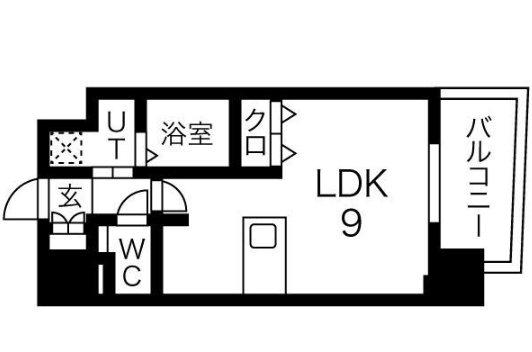 プレサンス新栄リミックス(1K/8階)の間取り写真