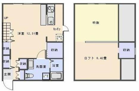 プリマガーデン淵野辺(ワンルーム/1階)の間取り写真