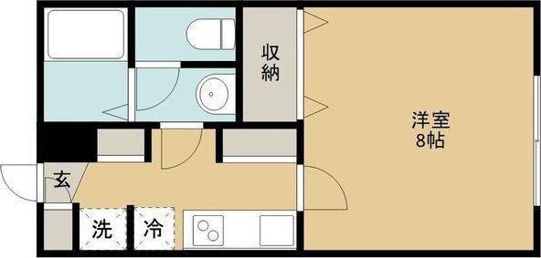 アクティブパレス川内(1K/1階)の間取り写真