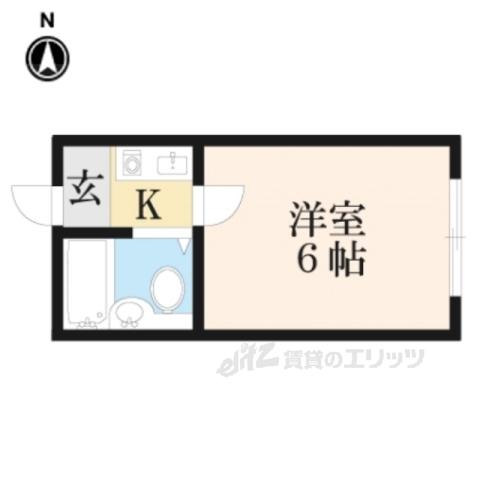 フローレンスヨーコ(1K/1階)の間取り写真