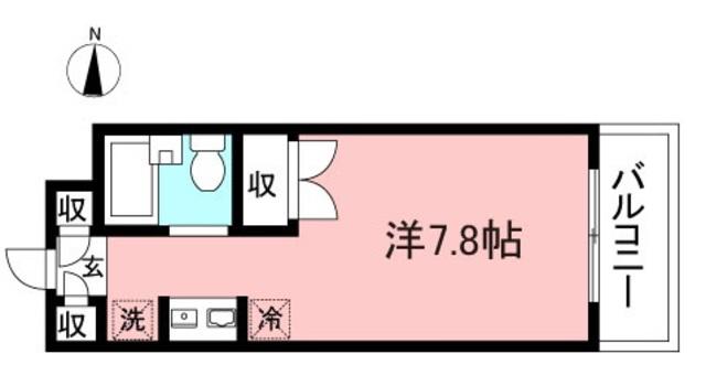 久地ガーデンハイツ(ワンルーム/1階)の間取り写真