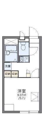 レオパレスMER(1K/2階)の間取り写真