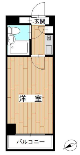 板橋昭和ビル徳丸(1K/2階)の間取り写真