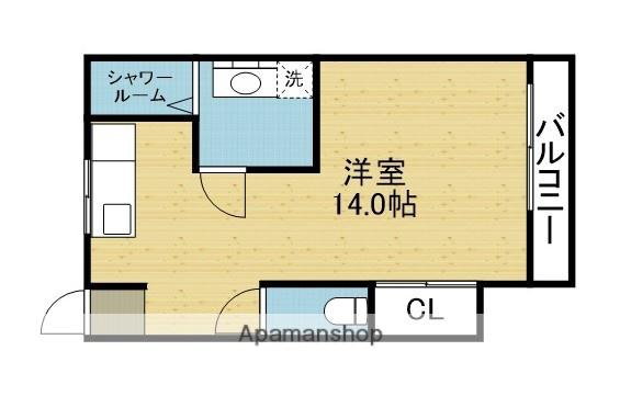 第二マルミマンション(ワンルーム/3階)の間取り写真