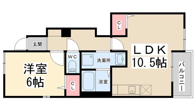 レジデンス佐々木III(1LDK/1階)の間取り写真