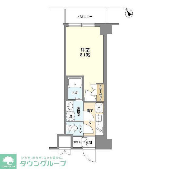 KDXレジデンス西調布(1K/5階)の間取り写真