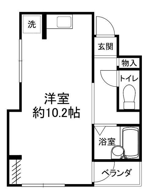 コクーン(ワンルーム/2階)の間取り写真