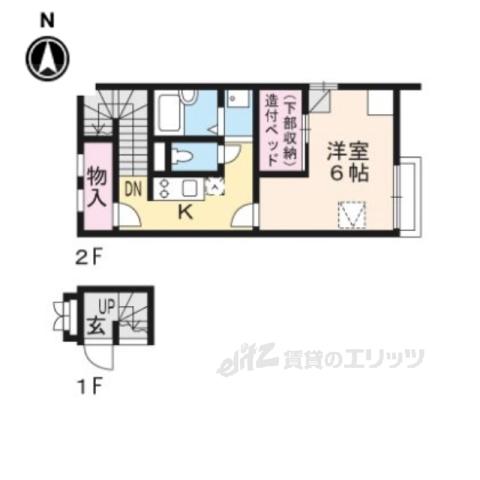 レオネクストエスペランサ(1K/2階)の間取り写真