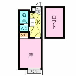 パレス御器所(1K/2階)の間取り写真