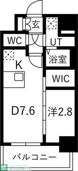 メイクスアート名古屋リニアFRONT(1DK/3階)の間取り写真