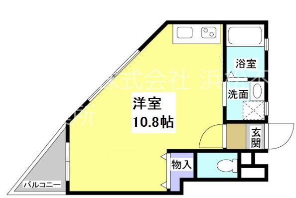 ISORA一番館(ワンルーム/4階)の間取り写真