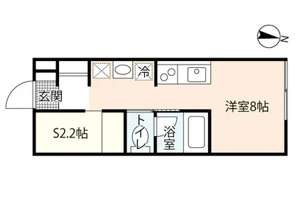 プリマヴェーラ大竹(ワンルーム/1階)の間取り写真