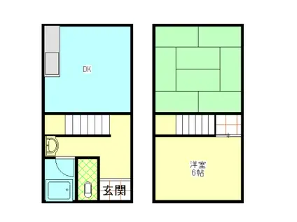たんぽぽ(2DK/1階)の間取り写真