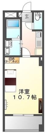 リバパレス鶴舞(1K/4階)の間取り写真